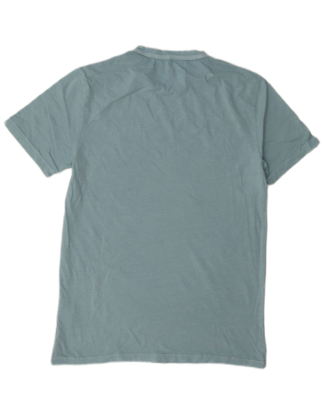 All Saints T-Shirt Regular Fit Homme Bleu Moyen Coton