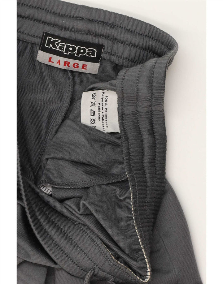 Kappa Pantalon de Survêtement Homme Large Gris Polyester