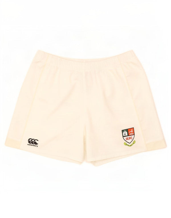 Canterbury Short de sport graphique pour homme UK 42 Large Blanc cassé Polyester