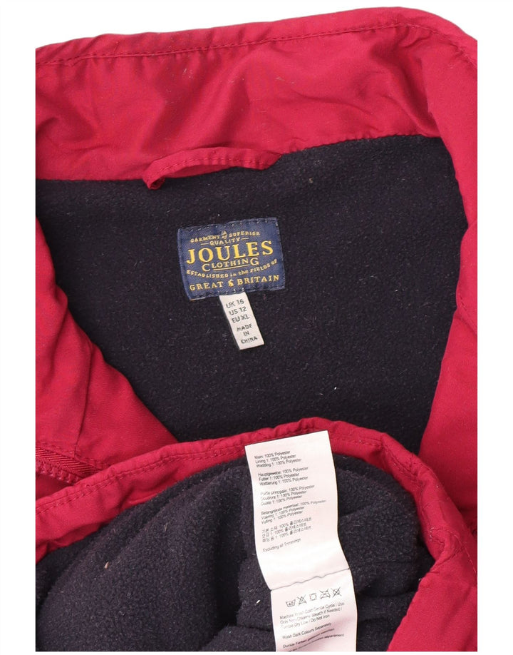 Joules Gilet matelassé pour femme UK 16 Large Rose Polyester