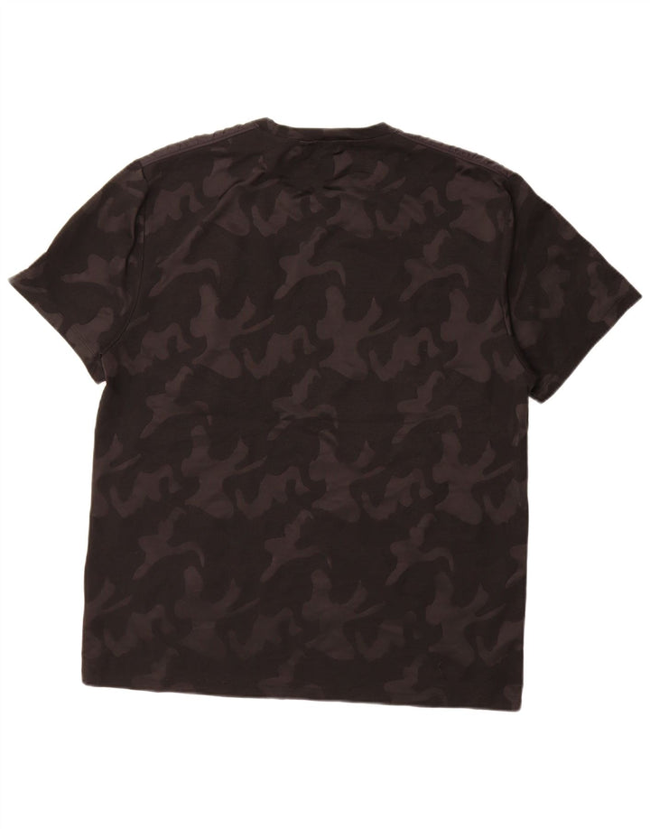 DKNY T-Shirt Homme Top XL Noir Camouflage Polyester