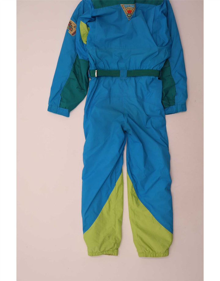 combinaison de ski homme vintage IT 48 Nylon colorblock bleu moyen