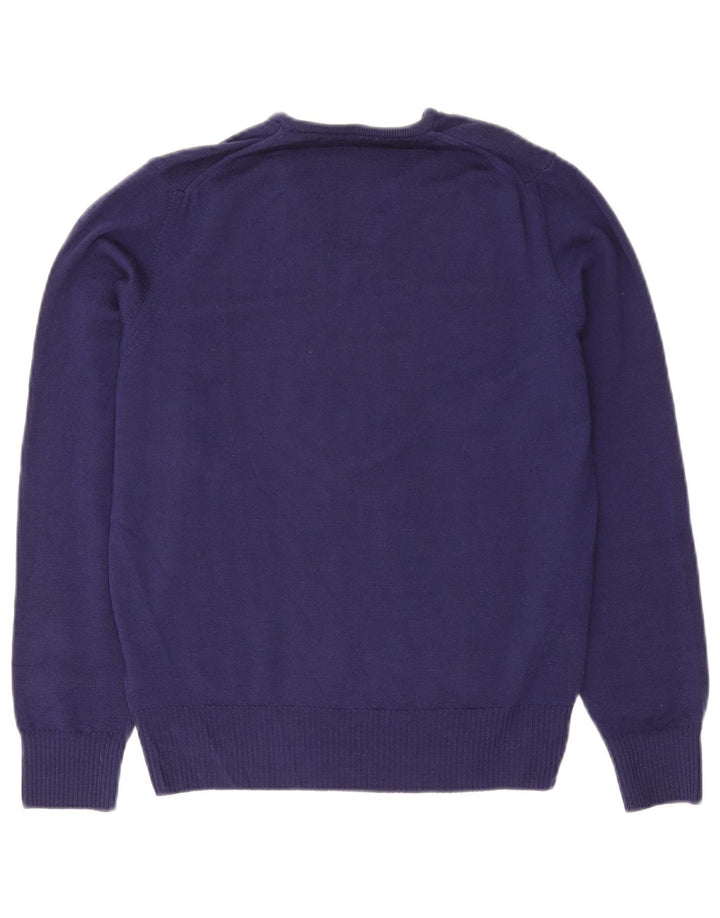 Zara Pull col V en laine violet moyen pour homme
