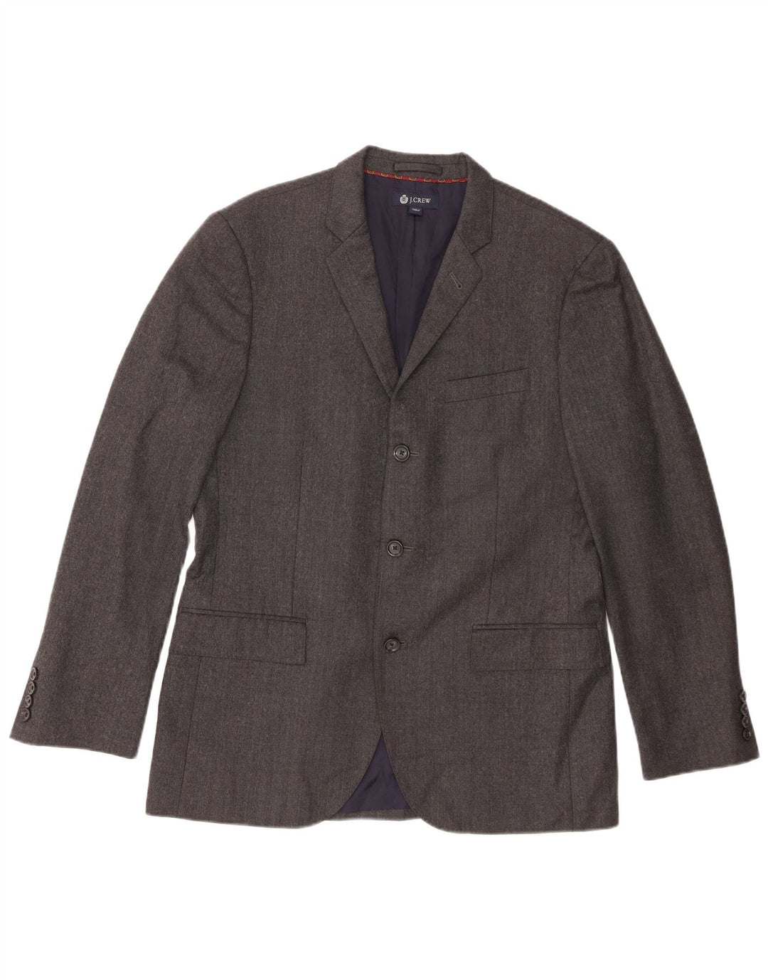 J. Crew Hommes Ludlow 3 Bouton Blazer Veste UK 40 Grande Laine Grise