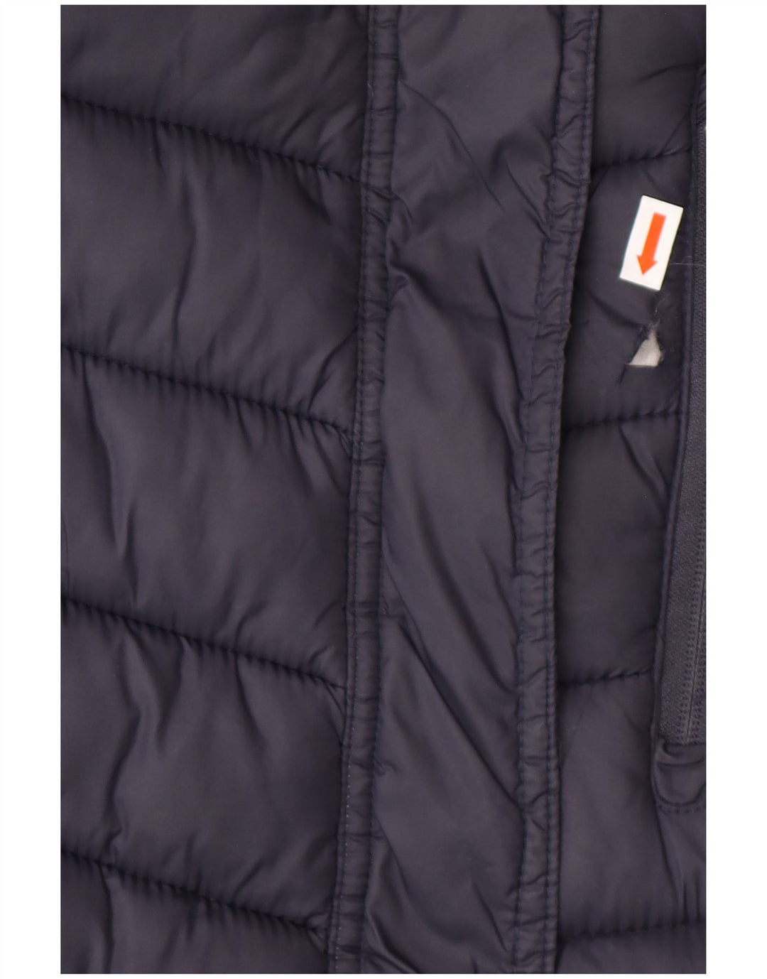 SUPERDRY Manteau rembourré à capuche pour femme UK 14 Medium Navy Blue Nylon