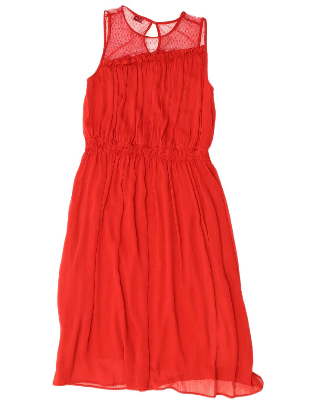 LIU JO Robe longue sans manches pour femme UK 12 Rouge moyen