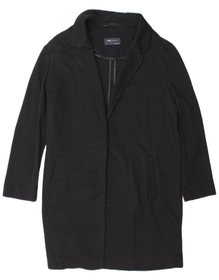 Marks & Spencer Manteau surdimensionné pour femme UK 14 Large Bleu Marine Polyester