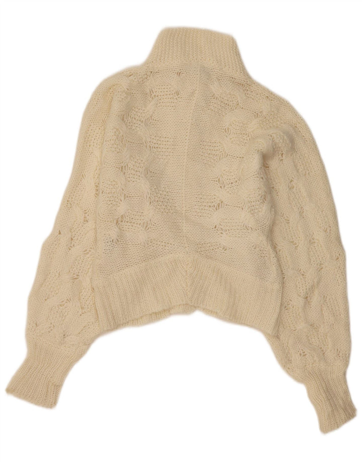 MET Cardigan pour femme UK 12 Mohair beige moyen