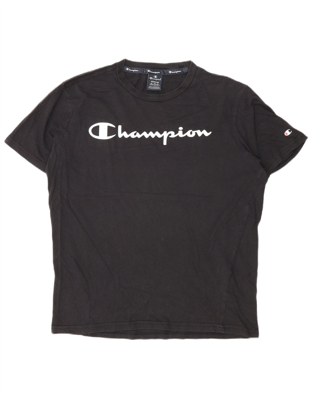 Champion T-Shirt Graphique Homme Noir Moyen Coton