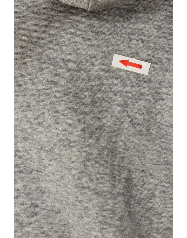 Adidas Pull à capuche graphique pour homme en coton gris moyen