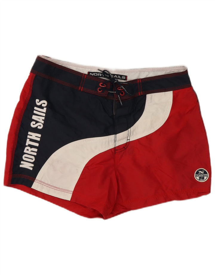 North Sails Short de Bain Graphique Homme Petit Rouge Polyamide Colorblock