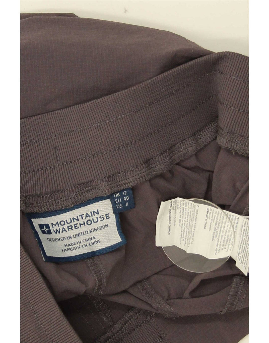 Mountain Warehouse Pantalon de survêtement pour femme UK 12 Gris moyen Polyester