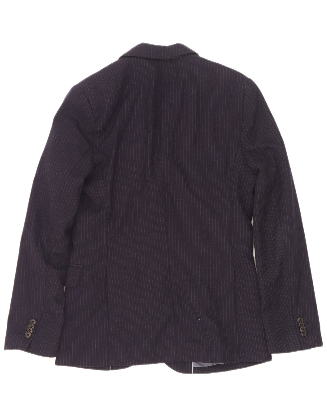Gap Veste Blazer 2 Boutons Homme UK 36 Petite Laine Rayée Bleu Marine