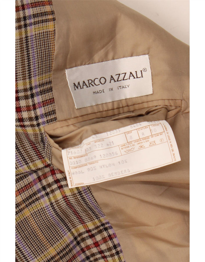 Marco Azzali Veste Blazer Homme IT 50 Large Pied De Poule Multicolore