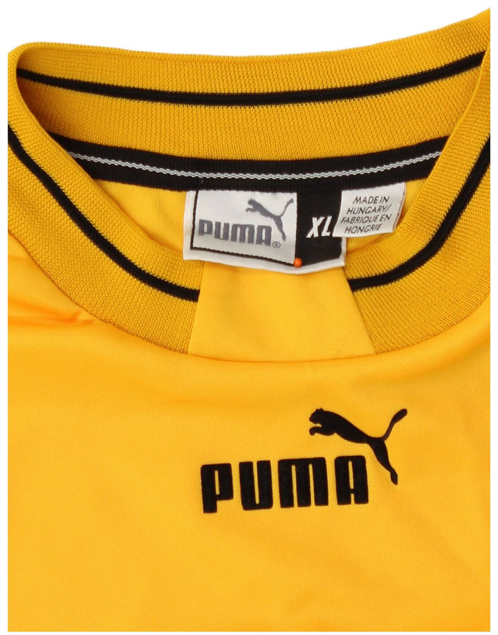 Puma T-Shirt Top Homme Jaune XL