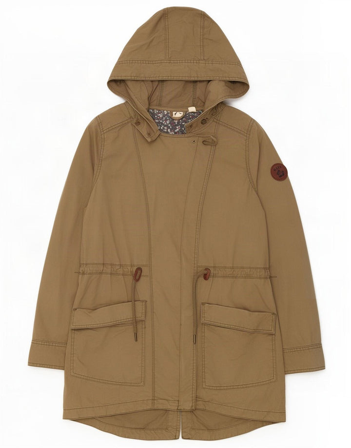Roxy Parka à capuche pour femme UK 14 en coton kaki moyen
