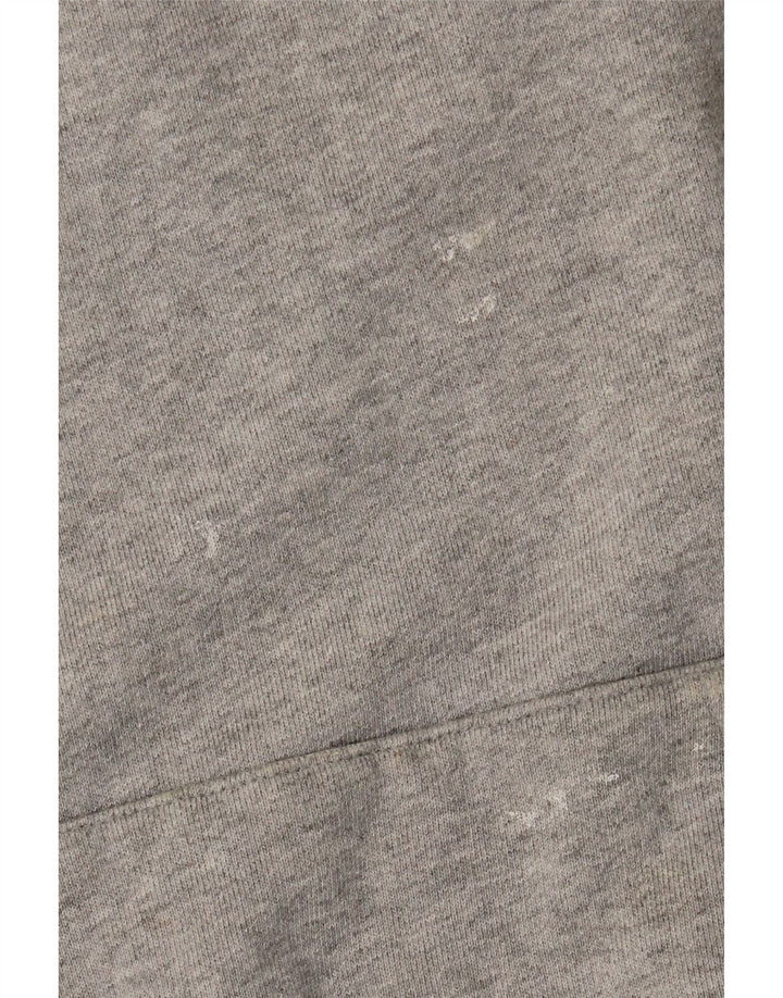 Adidas Pull à capuche surdimensionné pour femme UK 14 Gris moyen Coton