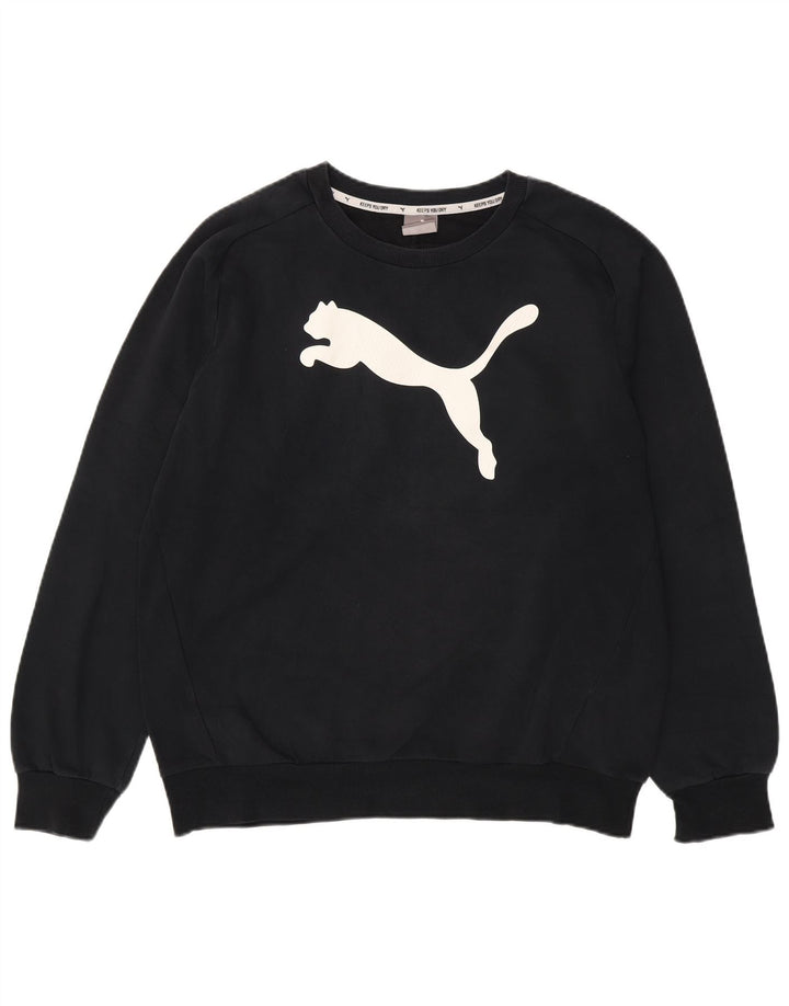 PUMA Sweat-shirt graphique pour hommes, grand, noir