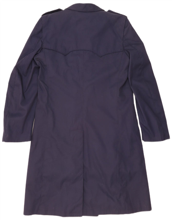 Trench-Coat Vintage Homme IT 48 Bleu Marine Moyen