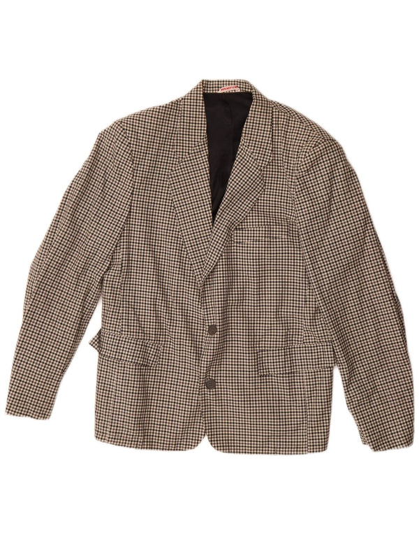 Wampum Veste blazer à 2 boutons pour homme UK 38 Gris moyen vichy