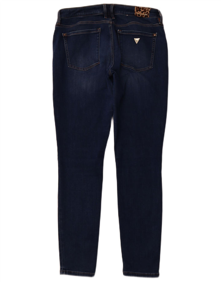 GUESS Femme Annette Skinny Jeans W31 L29 Bleu Marine Coton