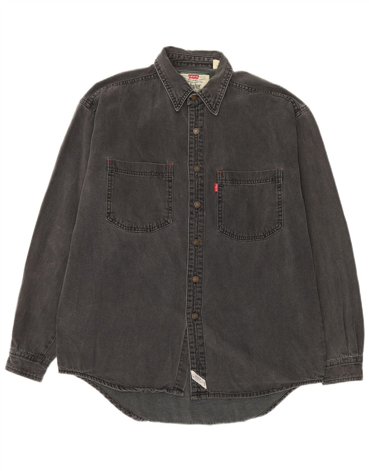 Levi's Chemise en Jean Homme Gris Moyen Coton