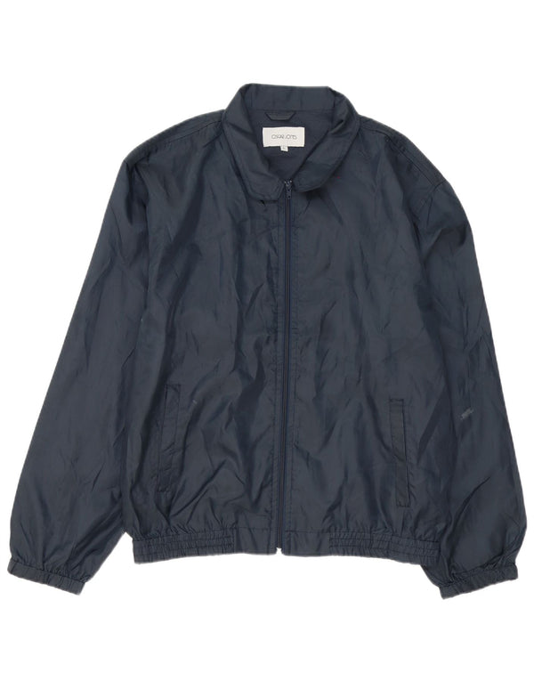Oscar Jones Veste Bomber Homme UK 40 Large Bleu Marine