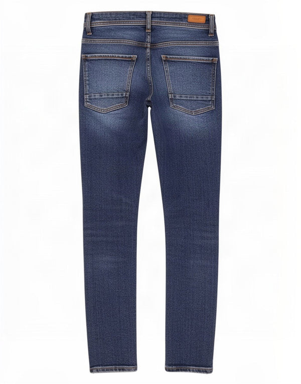Zara Jean skinny pour homme EU 38 Small W30 L29 Bleu Coton
