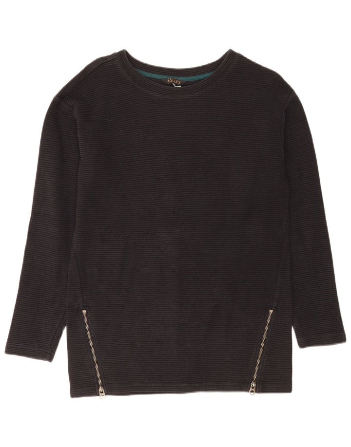 Joules Haut à manches longues pour femme UK 10 Small Noir Coton