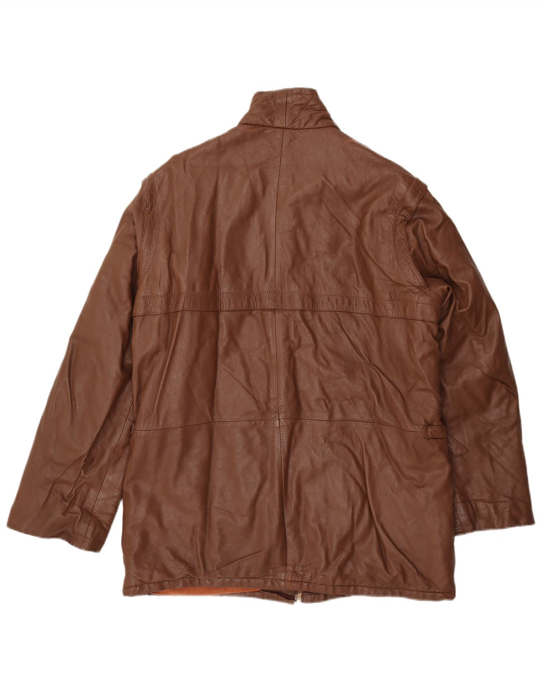 Veste en cuir homme vintage IT 54 2XL Cuir marron