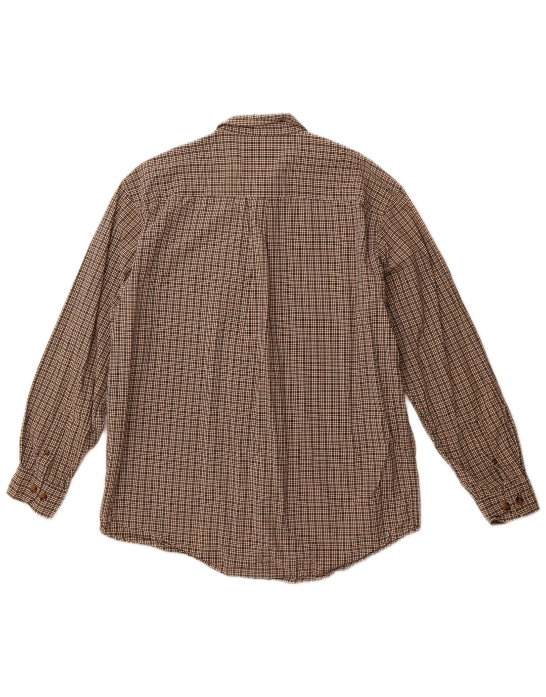 EDDIE BAUER Chemise Homme Marron Moyen Carreaux Coton