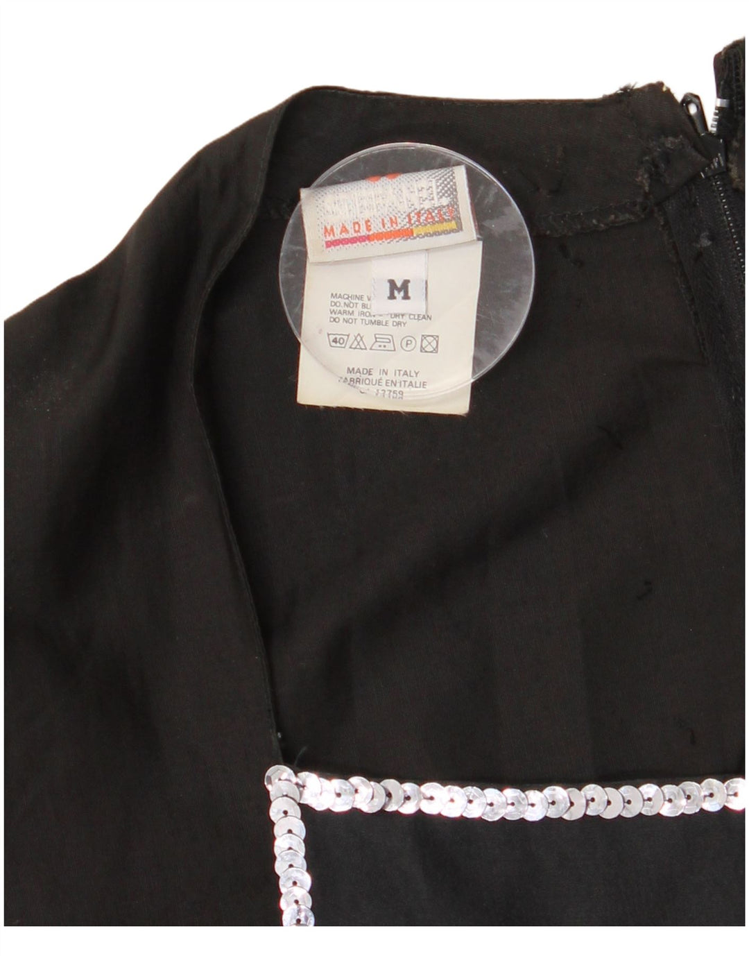 STEFANEL Robe Maxi Femme UK 12 Coton Noir Moyen