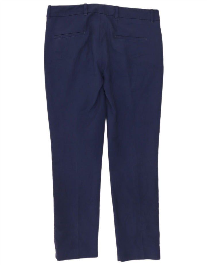 Zara Pantalon Chino Slim Femme Moyen W28 L28 Bleu Marine