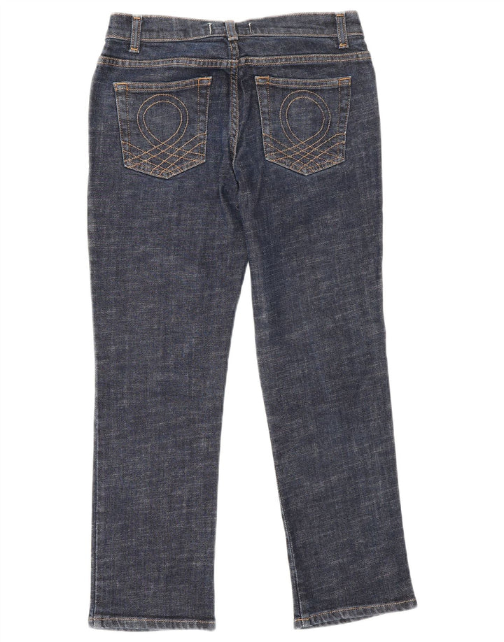 Benetton Jean Court Femme IT 40 Small W26 L25 Bleu Marine