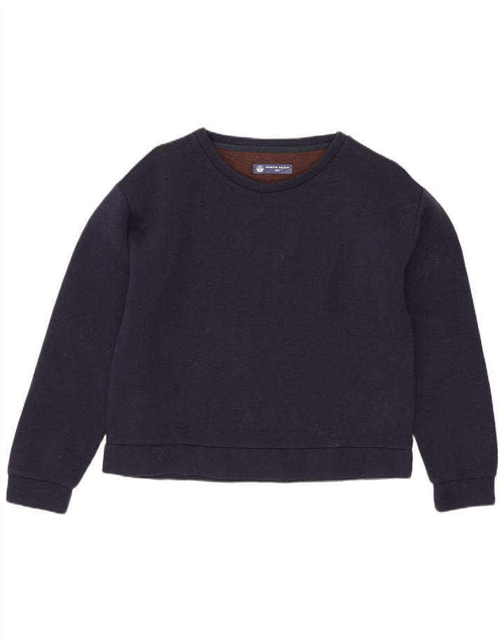 NORTH SAILS Sweat-shirt pour femme UK 10 Small Bleu marine en coton
