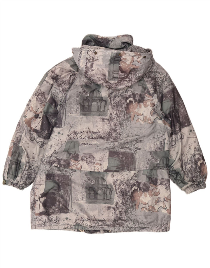 FUCHS & SCHMITT Veste de pluie coupe ample pour femme UK 16 Large Gris Patchwork