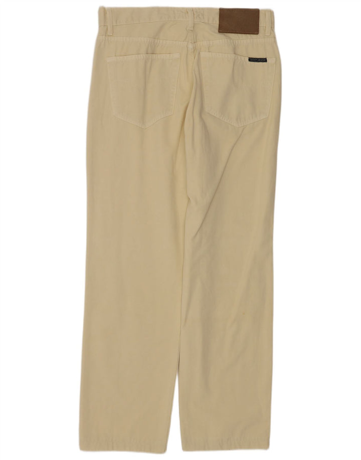 GANT Pantalon décontracté droit pour homme W32 L29 Jaune Coton