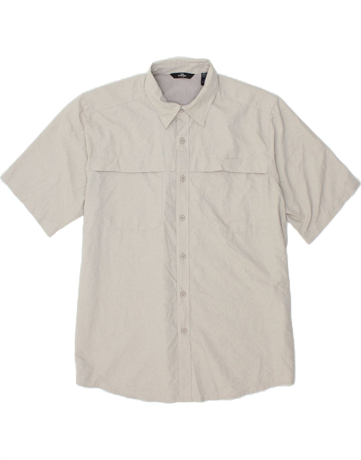 WRANGLER Chemise à Manches Courtes Homme Grand Gris Polyester