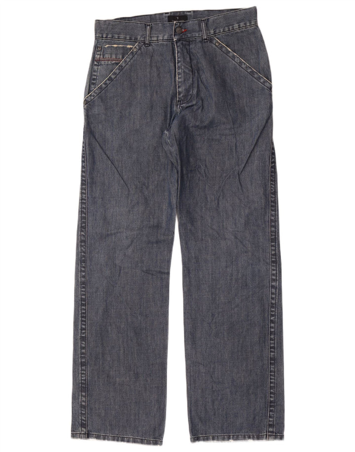 Trussardi Jean Droit Homme IT 48 Medium W32 L34 Bleu Coton
