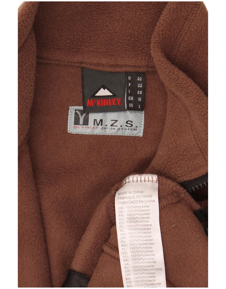 McKinley Veste polaire pour femme UK 16 Large Marron Polyester