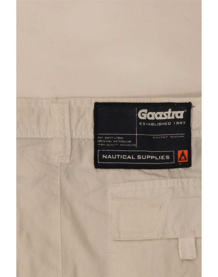 Gaastra Short Cargo Graphique Homme Petit W29 Coton Blanc