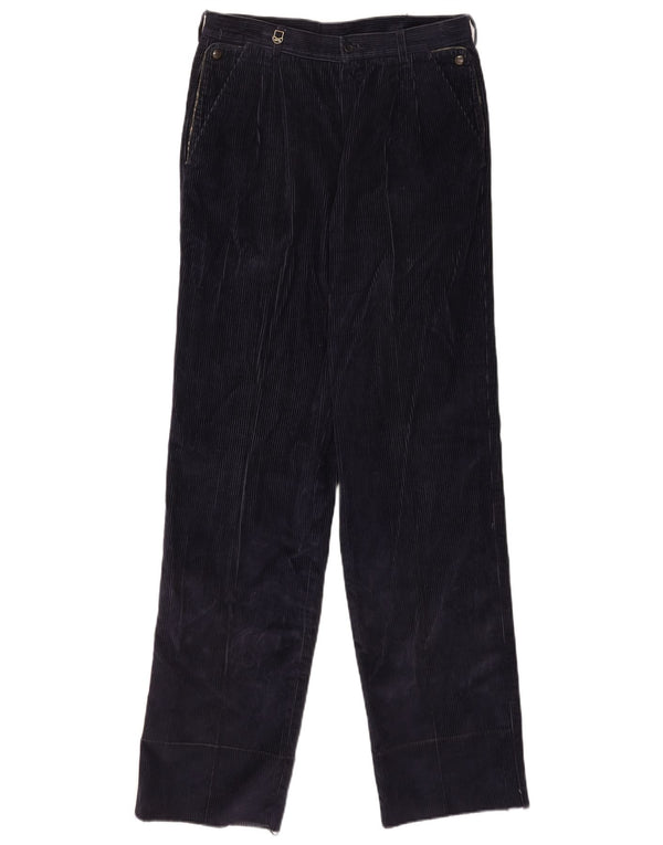 POP 84 Pantalon droit en velours côtelé pour homme IT 48 Medium W30 L34 Bleu marine