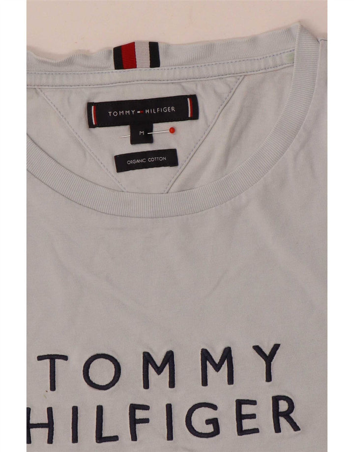 Tommy Hilfiger T-Shirt Graphique Homme Gris Moyen Coton