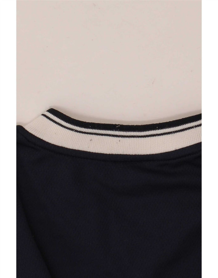 Fila T-Shirt Homme Haut Petit Bleu Marine Colorblock Polyester