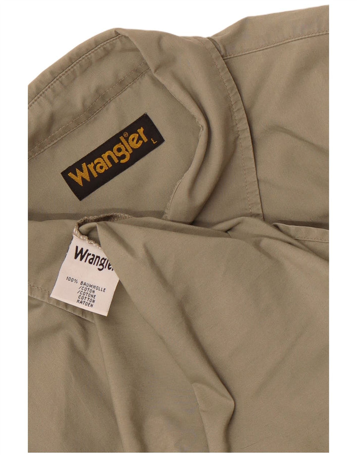 Wrangler Chemise à manches courtes pour homme Grand coton kaki