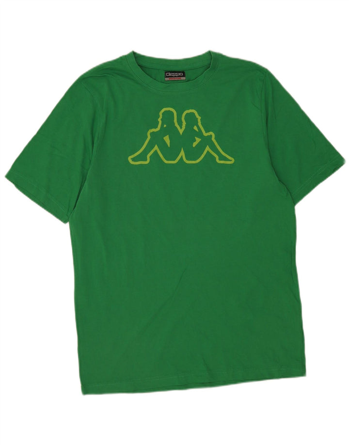 Kappa T-Shirt Graphique Homme Vert Moyen Coton