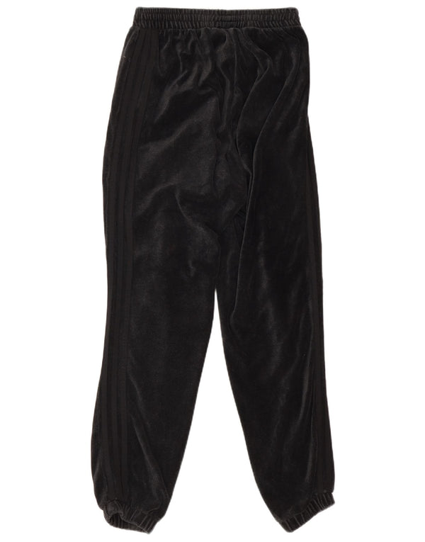 Adidas Pantalon de survêtement en velours pour femme Joggers UK 10 Petit coton noir