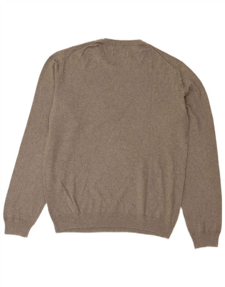 MARLBORO CLASSICS Pull col rond homme XL gris coton