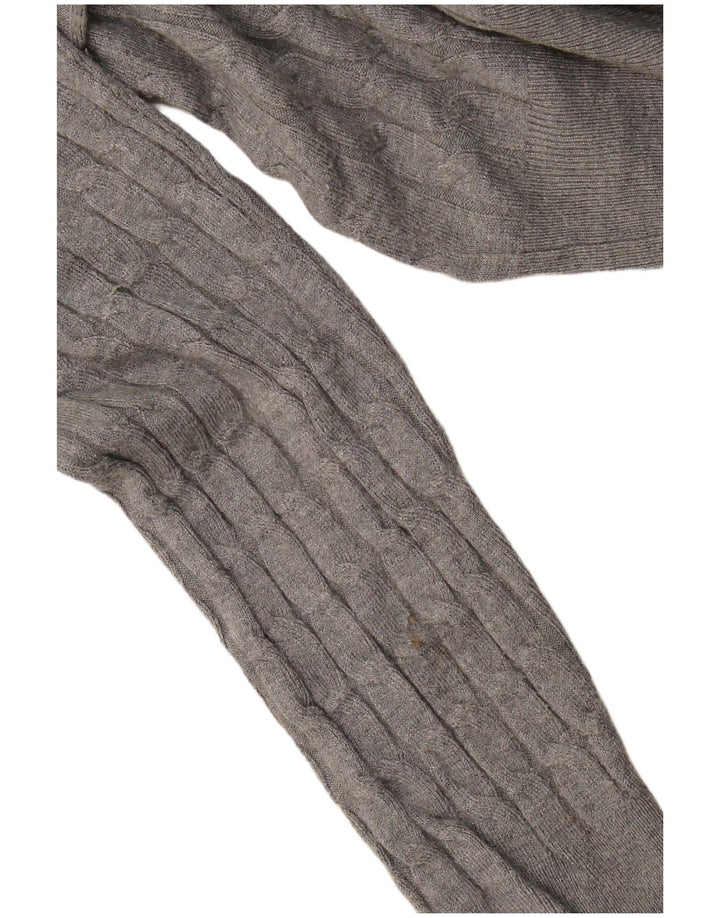 Zara Pull Col Rond Homme Gris Moyen Viscose