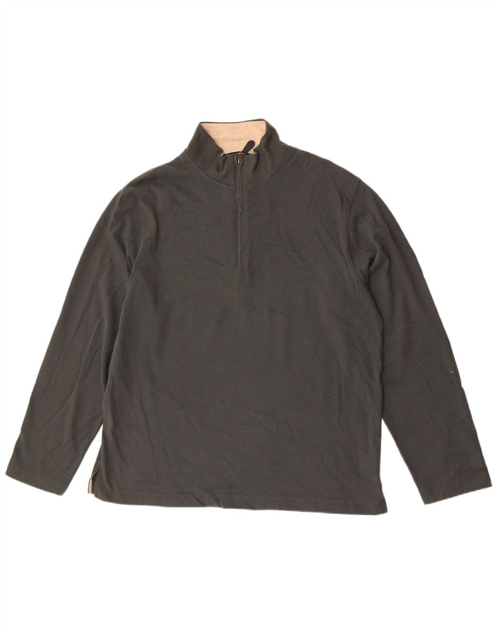 Marks & Spencer Haut à manches longues et col zippé Blue Harbour pour homme, grand vert
